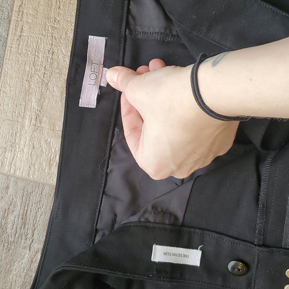 Loft black slacks - Picture 3 of 3